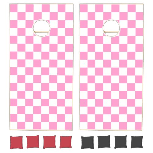 Pink & White Checker