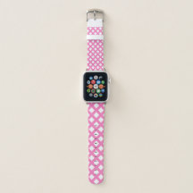 Pink White Checker Diamond Pattern