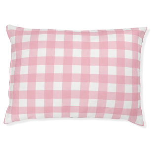 Pink & White Checkerboard Washable Pet Bed Cover