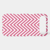Pink White Chevron Zig Zag iPhone 4 Case (Back (Horizontal))
