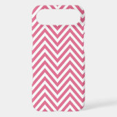 Pink White Chevron Zig Zag iPhone 4 Case (Back)
