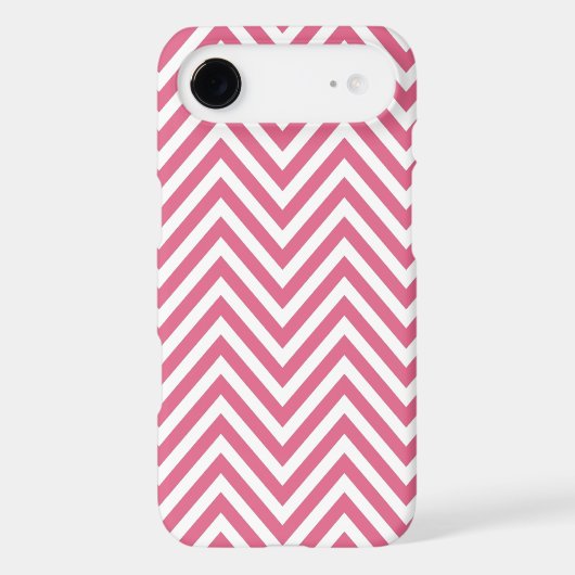 Pink White Chevron Zig Zag iPhone 4 Case (Back)