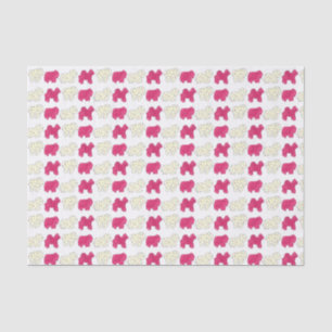 Pink White Circus Zoo Animal Cookies Crackers Tissue Paper