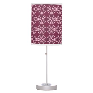 Pink White Concentric Circles Geometric Pattern