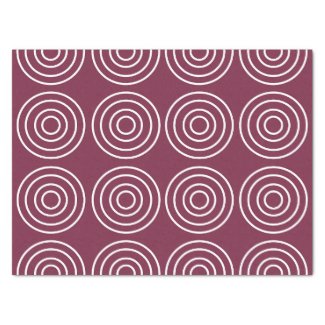 Pink White Concentric Circles Geometric Pattern