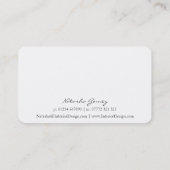 Pink & White Corporate Name Tag - Business Card (Back)