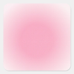 Pink White Custom Blank Template Square Sticker