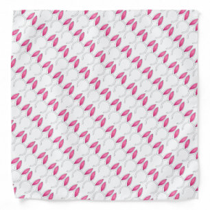 Pink White Cute Easter Bunny Rabbit Ears Animal Bandana