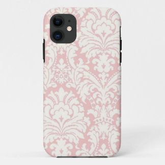 Pink&White Damask iPhone Case