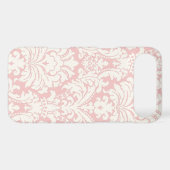 Pink&White Damask iPhone Case (Back (Horizontal))