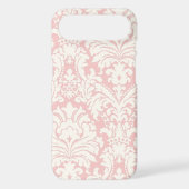 Pink&White Damask iPhone Case (Back)