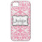 Pink & White Damask Monogram iPhone 5