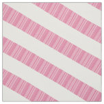 Pink White Diagonal Modern Stripes Fabric