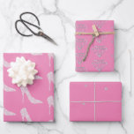 Pink White Diamond High Heel Shoe Wedding Wrapping Paper Sheets<br><div class="desc">Pink White Diamond High Heel Shoes Wedding or Bridal Shower</div>