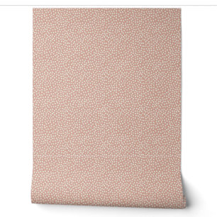 Pink White Dot Pattern Wallpaper