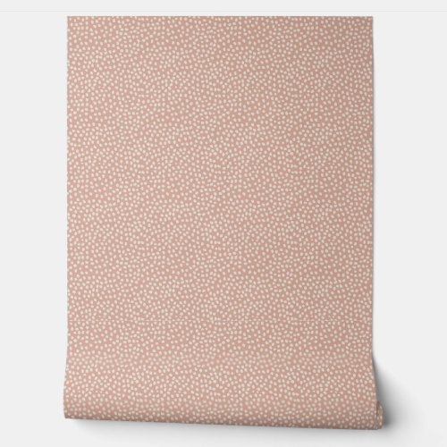 Pink White Dot Pattern Wallpaper Wallpaper