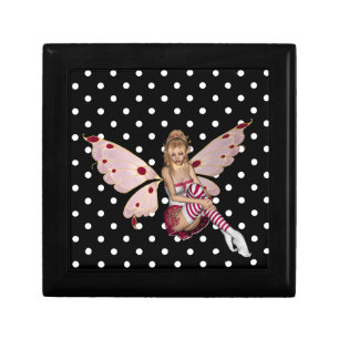 Pink & White Fairy 2 Polkadots Gift Box