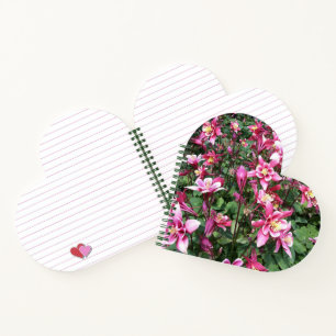 Pink White Flowers Notebook