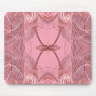 Pink & White Fractal Mousepad