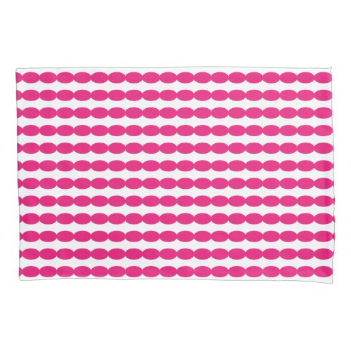 Pink White Geometric Pearl Patterns Custom Colors Pillow Case