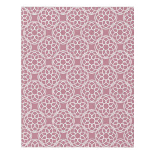 Pink White Geometric Seamless Pattern Faux Canvas Print