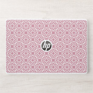 Pink White Geometric Seamless Pattern HP Laptop Skin