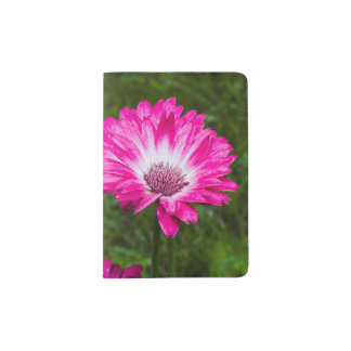 Pink & White Gerbera Daisy in Bloom Passport Holder