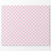 Emerald Green, Hot Pink, White Preppy Madras Plaid Wrapping Paper