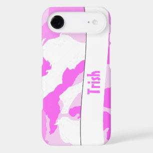 Pink White Girly Camouflage Pattern Custom iPhone 17 Air Case