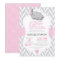 Pink, White Gray Elephant 🐘 Baby Shower