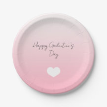 Pink White Heart Happy Galentine's Day Custom