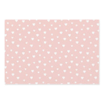 PINK & WHITE HOLIDAY MISTLETOE HEARTS SNOWFLAKES