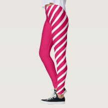 Pink & White Jester Leggings