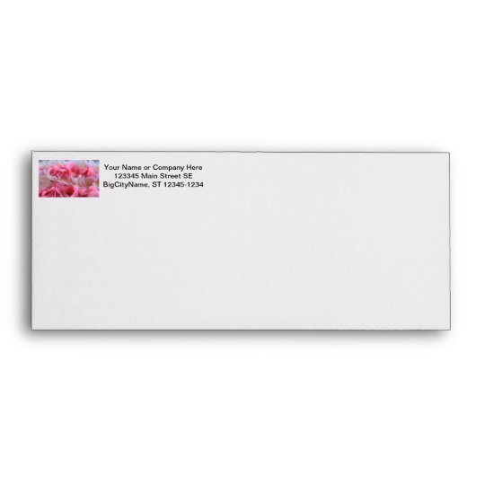 pink white lei envelope