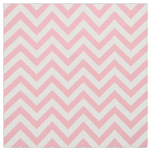 Pink, White LG Chevron ZigZag Pattern 12I Fabric