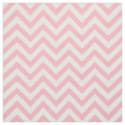 Pink White LG Chevron ZigZag Pattern 12I Fabric