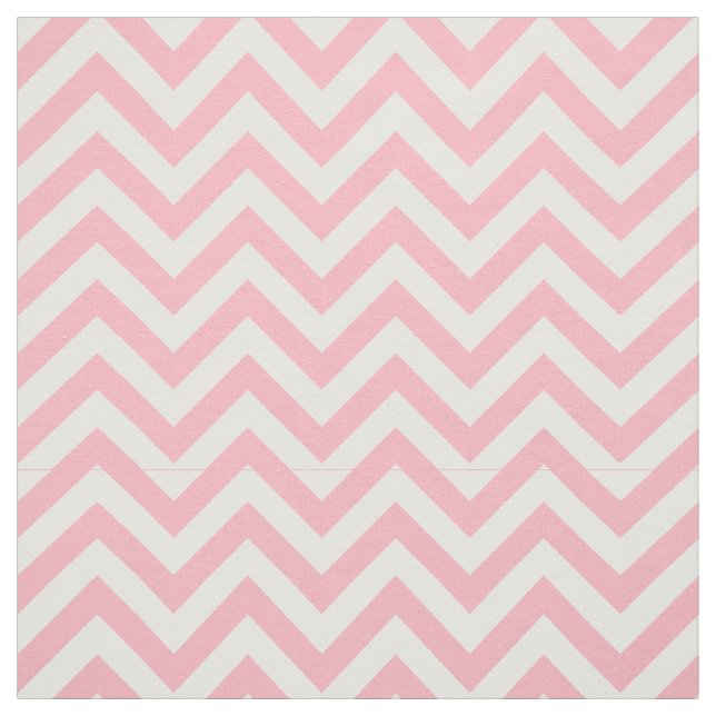 Pink, White LG Chevron ZigZag Pattern 12I Fabric (Swatch)