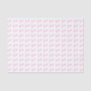 Pink & White Love Arrow Valentine's Day Tissue Paper