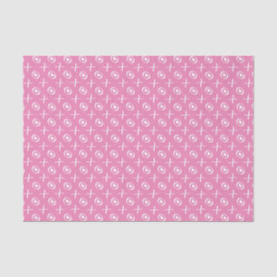 Pink & White Love Hearts & Kisses Valentine's Day Tissue Paper