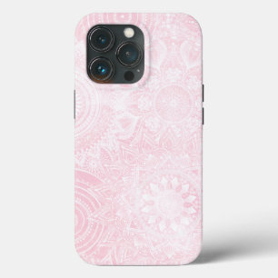 Pink White Mandala Collection iPhone 13 Pro Case