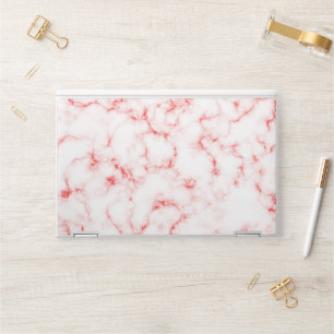 Pink White Marble Laptop Skin