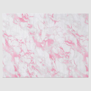 Pink White Marble Tissue Paper