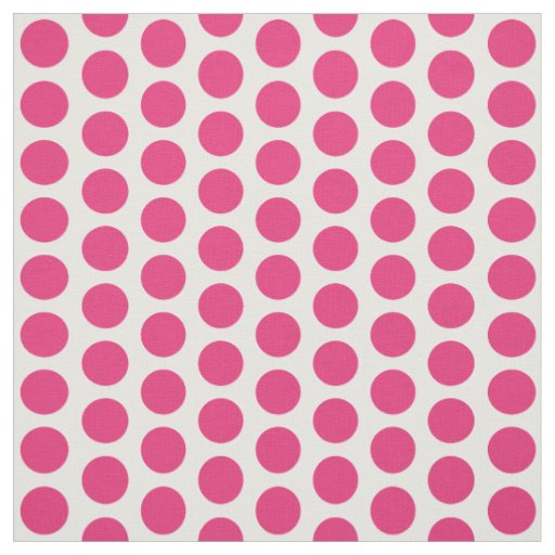 Pink White Mini Polka Dots Fabric