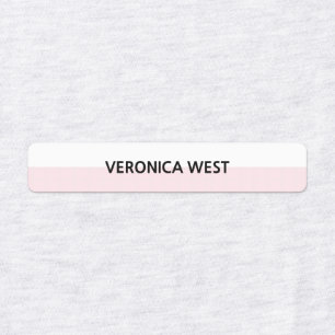 Pink & White Modern Minimalist Clothing Label