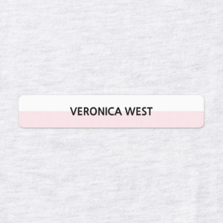 Pink & White Modern Minimalist Clothing Label