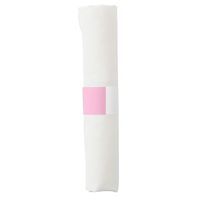 Pink  White  Occassional Napkin Bands (Front)