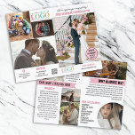 Pink & White Photo Template Photography Marketing Brochures<br><div class="desc">Modern marketing brochure for your photography business personalized with nine photos to show off your talent and what you can do. Pink accent color in two shades. Add QR code for easy access to your website and socials. Personalize with your logo! Add text about your business, you and your employees,...</div>