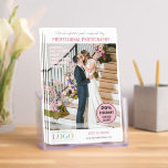Pink & White Photo Template Photography Marketing Brochures<br><div class="desc">Modern marketing brochure for your photography business personalized with nine photos to show off your talent and what you can do. Pink accent color in two shades. Add QR code for easy access to your website and socials. Personalize with your logo! Add text about your business, you and your employees,...</div>