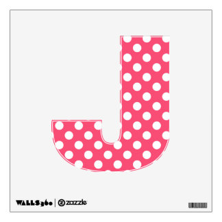 Pink Polka Dot Letter Wall Decals & Wall Stickers | Zazzle