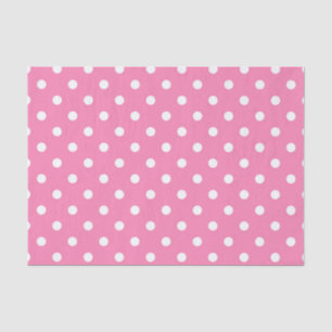 Pink & White Polka Dots Dot Birthday Party Tissue Paper